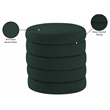 Pemberly Row Modern / Contemporary Green Boucle Fabric Ottoman/Stool
