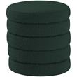 Pemberly Row Modern / Contemporary Green Boucle Fabric Ottoman/Stool