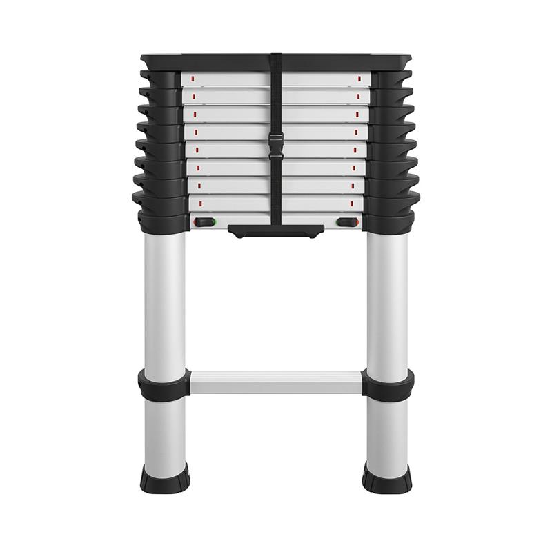 Pemberly Row 14-ft Telescoping Ladder with Ergonomic Grips and Top Cap