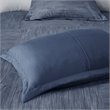 Pemberly Row 7-Piece Polyester Printed Seersucker Comforter Set in Navy