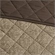 Pemberley Row Faux Suede Brown Daybed Cover Twin Reversible Machine Washable