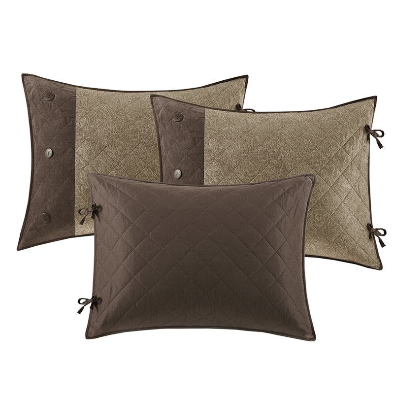 Pemberley Row Faux Suede Brown Daybed Cover Twin Reversible Machine Washable