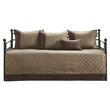 Pemberley Row Faux Suede Brown Daybed Cover Twin Reversible Machine Washable