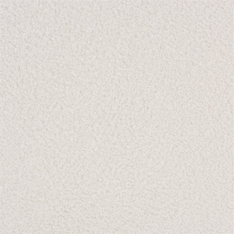 Pemberly Row Modern Ivory Boucle Upholstered Storage Ottoman