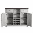 Pemberley Row Wood Off White Bar Cabinet Rectangular 47
