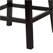 Pemberly Row Light Beige Fabric and Brown Wood 2-Piece Counter Stool Set