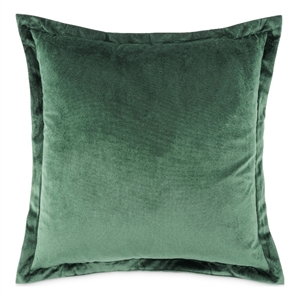 Pemberly Row Contemporary 20&quot Velvet Throw Pillow - Forest Green in Set of 2