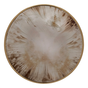 Pemberly Row Modern / Contemporary Wall Mirror in Gold Metal