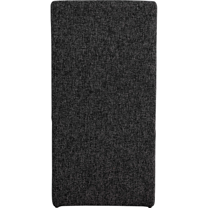 Pemberly Row Black Linen Textured Fabric Dining Chair (Set of 2)
