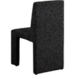 Pemberly Row Black Linen Textured Fabric Dining Chair (Set of 2)