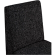 Pemberly Row Black Linen Textured Fabric Dining Chair (Set of 2)