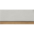 Pemberly Row Contemporary Cream Linen Textured Fabric King Bed