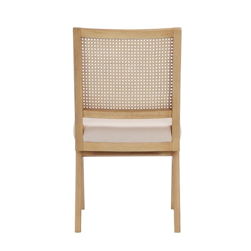 Pemberly Row Side Chair Bone (Set Of 2) Polyester Blend Fabric