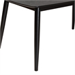 Pemberly Row Mid-Century Modern Black Finished Wood Dining Table