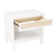 Pemberly Row Contemporary White Wood 1-drawer Storage Nightstand