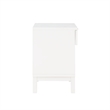 Pemberly Row Contemporary White Wood 1-drawer Storage Nightstand