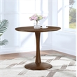 Pemberly Row Contemporary Transitional Brown Finish Dining Table