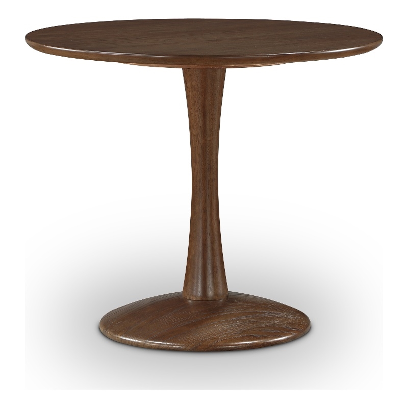 Pemberly Row Contemporary Transitional Brown Finish Dining Table