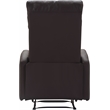 Pemberly Row Modern / Contemporary Leather Recliner Chair Dark Brown