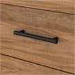 Pemberly Row 72W Office Desk with Drawers in Fresh Walnut - Engineered Wood