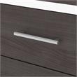 Pemberly Row 72W Office Desk with Drawers in White and Storm Gray - Wood