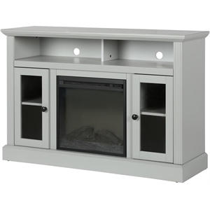 Pemberly Row Electric Fireplace TV Console for TVs up to a 50&quot in Gray