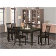 Pemberly Row Modern 5-piece Wood Dining Room Set in Cappuccino