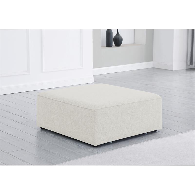 Pemberly Row Contemporary Cream Durable Linen Modular Component
