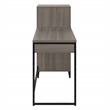 Pemberly Row Lane Worksmart Sit-To-Stand Desk in Farm Oak Engineered Wood