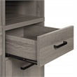 Pemberly Row Lane Worksmart Sit-To-Stand Desk in Farm Oak Engineered Wood