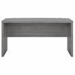 Pemberly Row 60W Bow Front Desk in Modern Gray - Engineered Wood