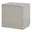 Pemberly Row Modern 2 Drawer Engineered Wood Cabinet in Gray