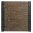 Pemberley Row Wood Walnut End Table Square Distressed Unassembled