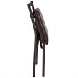 Pemberley Row Metal Brown Dining Chair Ladder Back Foam Padded 33