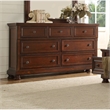 Pemberly Row Queen 5 Pc Storage Bedroom Set made with Wood in Dark Walnut