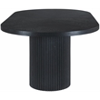 Pemberly Row Modern / Contemporary Black Oak Wood Dining Table