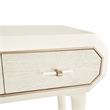 Pemberly Row Modern / Contemporary 3 Drawer Console Table in Ivory