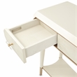 Pemberly Row Modern / Contemporary 3 Drawer Console Table in Ivory