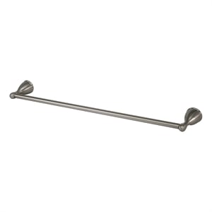 Pemberly Row 24-Inch Silver Stainless Steel Towel Bar in Brushed Nickel