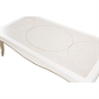 Pemberly Row Modern Rectangular Cocktail Table - Creamy Pearl