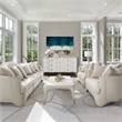 Pemberly Row Modern Rectangular Cocktail Table - Creamy Pearl