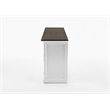 Pemberly Row Contemporary Buffet Solid Wood in White and Brown