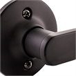 Pemberly Row Contemporary Dummy Brass Door Lever in Matte Black