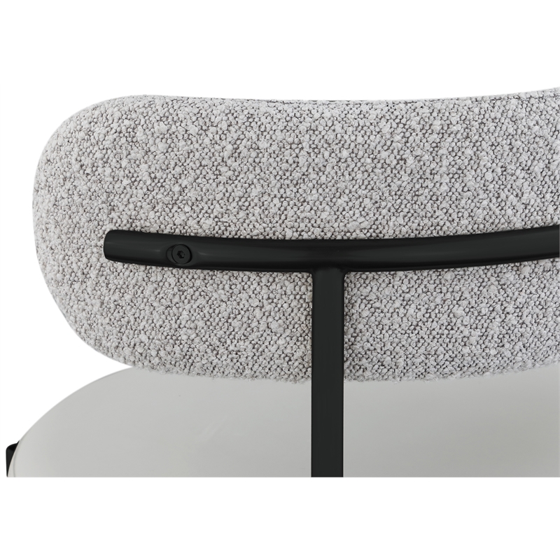 Pemberly Row Modern Taupe Vegan Leather Seat Stool (Set of 2)
