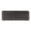 Pemberly Row Modern / Contemporary Faux Leather Bench in Black