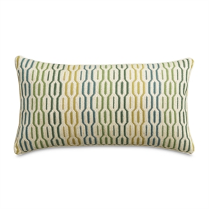 Pemberly Row Modern 13&quot x 24&quot Oblong Pillow - Seagrass Green in Set of 2
