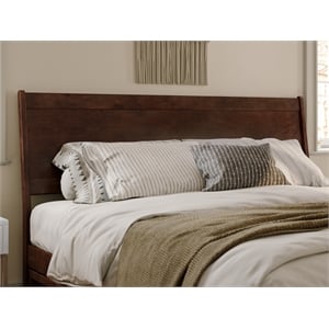 Pemberley Row Solid Wood Walnut Headboard Panel King Assembled