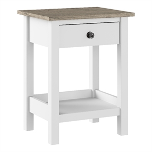 Pemberly Row Farmhouse Living Room End Table - Engineered Wood