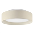 Pemberly Row 15.75in. 3 Light Flush Mount Ceiling Fixture in Beige