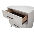 Pemberly Row Contemporary 3 Drawer Small Wood Chest in White